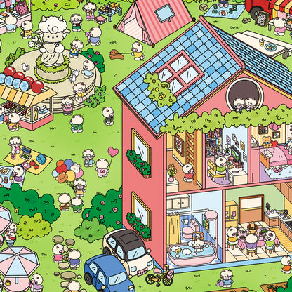 Summer Park | Pocket Scene Series 7.0 | Sticker Scene, 3D Miniature Scene Stickers, Stress-Relief DIY Stickers, Scene-Setting Stickers, DIY Stickers