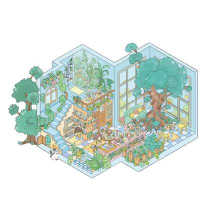 Kieszonkowy pamiętnik | Ogród scen Seria 10.0 | Sceny naklejek, Naklejki scen 3D miniatur, Naklejki do samodzielnego montażu łagodzące stres, Naklejki układające scenę, Naklejki DIY