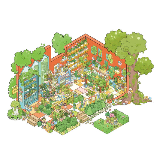 Kieszonkowy pamiętnik | Ogród scen Seria 10.0 | Sceny naklejek, Naklejki scen 3D miniatur, Naklejki do samodzielnego montażu łagodzące stres, Naklejki układające scenę, Naklejki DIY