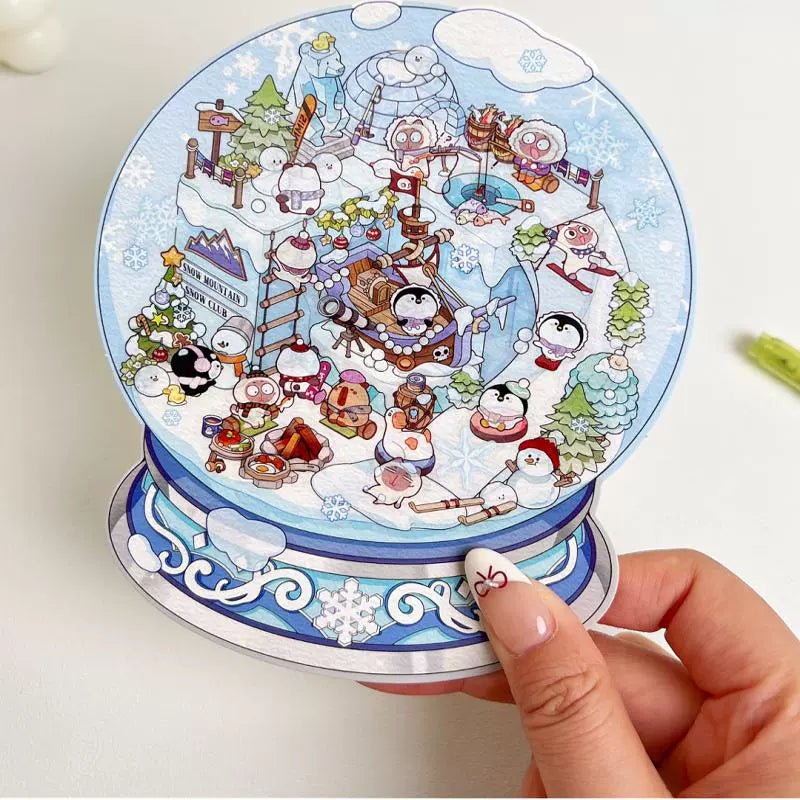 8 Sets 3D-Haus-Sticker – Miniatur-Aufkleber Zum Selbergestalten, Kreatives Bastelset Für Erwachsene & Kinder