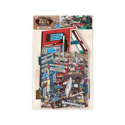 Grand Hotel Roma | Duży rozmiar | Seria Dziś Otwarte 20.0 | Sceneria naklejkowa, Naklejki z miniaturowymi scenami 3D, Naklejki DIY odstresowujące, Naklejki do tworzenia scenerii, Naklejki DIY