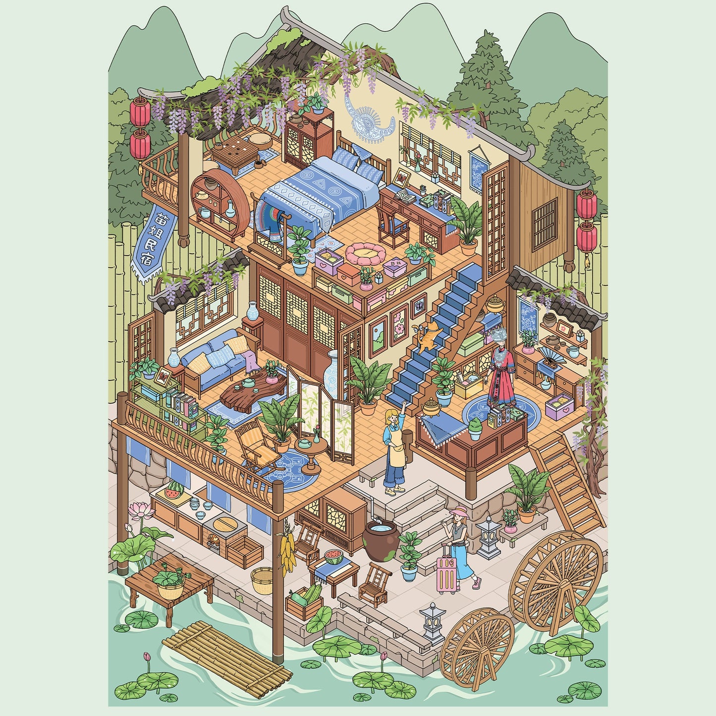 City Trip | Scene Time 16.0 Series, Sticker Scene, 3D Miniature Scene Stickers, Stress-Relief DIY Stickers, Scene-Setting Stickers, DIY Stickers