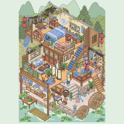 City Trip | Scene Time 16.0 Series, Sticker Scene, 3D Miniature Scene Stickers, Stress-Relief DIY Stickers, Scene-Setting Stickers, DIY Stickers