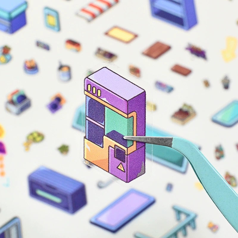 Temat Halloween | Scene World 13.0 Seria | DIY Scena Naklejkowa, 3D Miniatury Scen, Naklejki Antystresowe DIY, Naklejki do Tworzenia Scen, Naklejki DIY