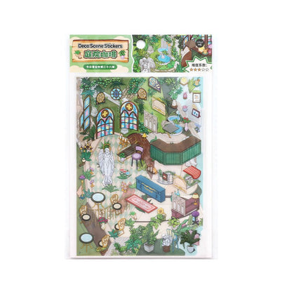 Bugün Açık Seri 18.0 | Etiket Sahnesi, 3D Minyatür Sahne Etiketleri, Stres Giderici Kendin Yap Etiketleri, Sahne Kurulum Etiketleri, Kendin Yap Etiketleri