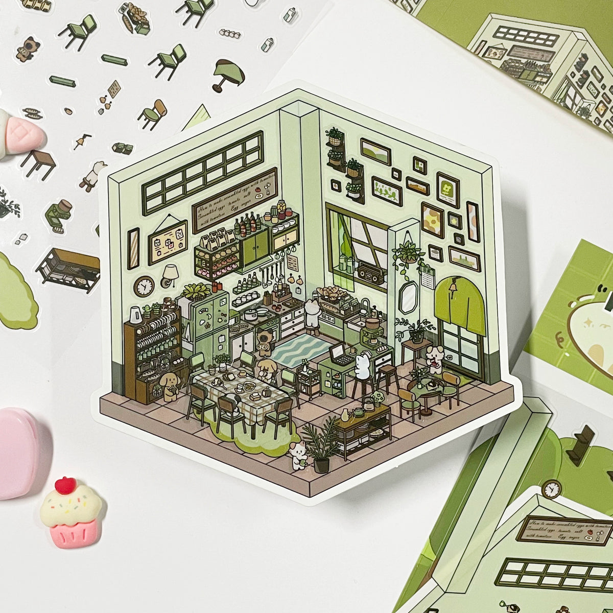 Life Party Theme | Scene World 5.0 Series, Sticker Scene, 3D Miniature ...