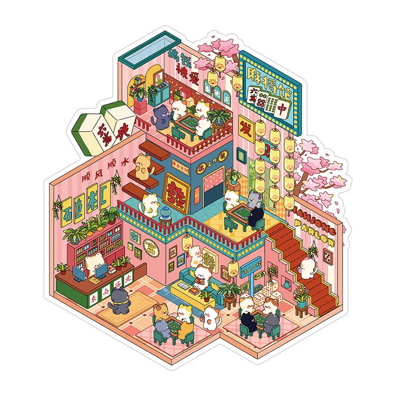 Scene Stickers Type Big Size | Scene Art 18.0 Series | Sticker Scene, 3D Miniature Scene ...