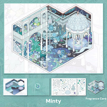 Olfactory Impressions |Scene Garden 18.0 Series | Sticker Scene, 3D Miniature Scene Stickers, Stress-Relief DIY Stickers, Scene-Setting Stickers, DIY Stickers