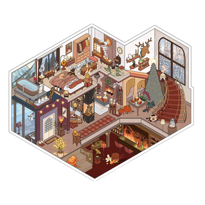 Olfactory Impressions |Scene Garden 18.0 Series | Sticker Scene, 3D Miniature Scene Stickers, Stress-Relief DIY Stickers, Scene-Setting Stickers, DIY Stickers