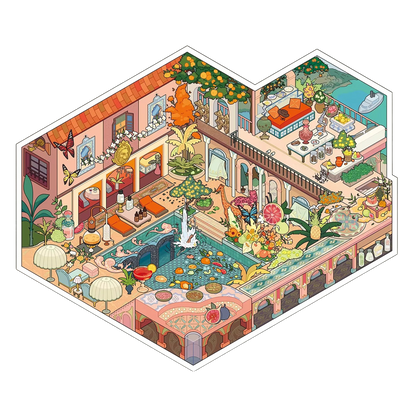 Olfactory Impressions |Scene Garden 18.0 Series | Sticker Scene, 3D Miniature Scene Stickers, Stress-Relief DIY Stickers, Scene-Setting Stickers, DIY Stickers