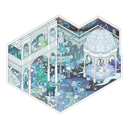 Olfactory Impressions |Scene Garden 18.0 Series | Sticker Scene, 3D Miniature Scene Stickers, Stress-Relief DIY Stickers, Scene-Setting Stickers, DIY Stickers