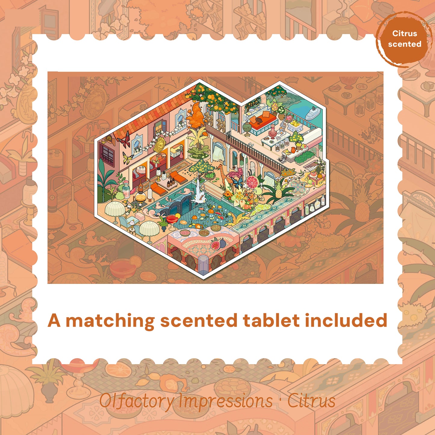 Olfactory Impressions |Scene Garden 18.0 Series | Sticker Scene, 3D Miniature Scene Stickers, Stress-Relief DIY Stickers, Scene-Setting Stickers, DIY Stickers