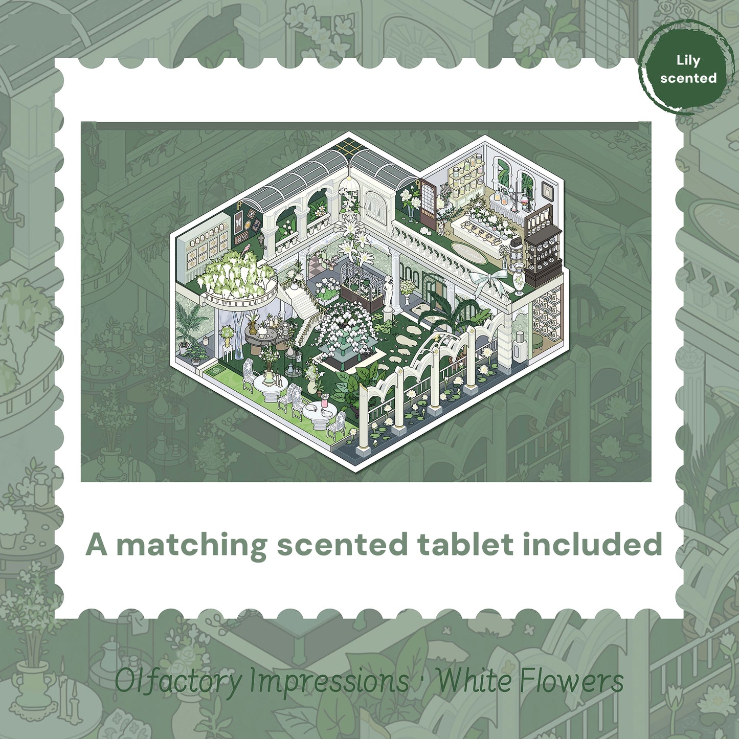 Olfactory Impressions |Scene Garden 18.0 Series | Sticker Scene, 3D Miniature Scene Stickers, Stress-Relief DIY Stickers, Scene-Setting Stickers, DIY Stickers