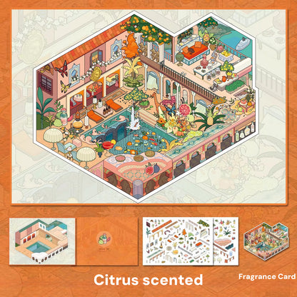 Olfactory Impressions |Scene Garden 18.0 Series | Sticker Scene, 3D Miniature Scene Stickers, Stress-Relief DIY Stickers, Scene-Setting Stickers, DIY Stickers