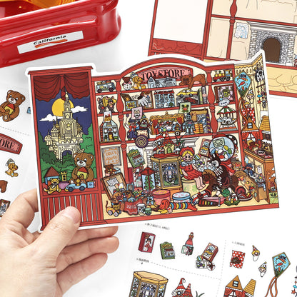 Bugün Açık Serisi 21.0 | Çıkartma Sahnesi, 3D Miniatür Sahne Çıkartmaları, Stres Giderici DIY Çıkartmalar, Sahne Kurma Çıkartmaları, DIY Çıkartmalar