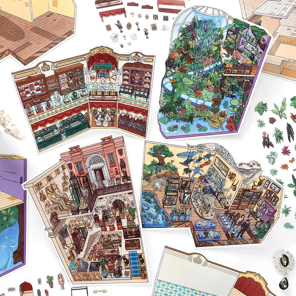 Seria Scene More 12.0, Scena Naklejek, Naklejki Scen Trójwymiarowych Miniatur, Naklejki DIY Uwalniające Stres, Naklejki Scenograficzne, Naklejki DIY