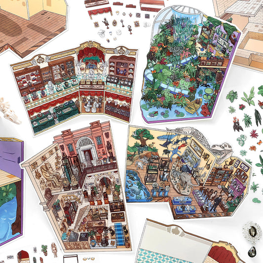 Seria Scene More 12.0, Scena Naklejek, Naklejki Scen Trójwymiarowych Miniatur, Naklejki DIY Uwalniające Stres, Naklejki Scenograficzne, Naklejki DIY