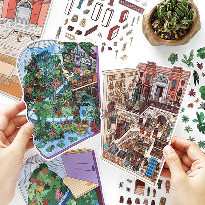 Seria Scene More 12.0, Scena Naklejek, Naklejki Scen Trójwymiarowych Miniatur, Naklejki DIY Uwalniające Stres, Naklejki Scenograficzne, Naklejki DIY