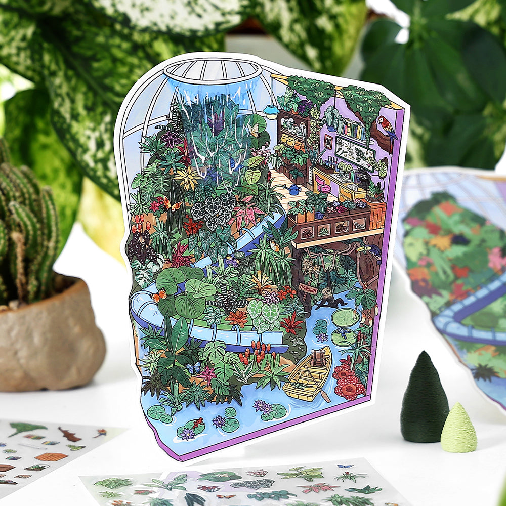 Seria Scene More 12.0, Scena Naklejek, Naklejki Scen Trójwymiarowych Miniatur, Naklejki DIY Uwalniające Stres, Naklejki Scenograficzne, Naklejki DIY