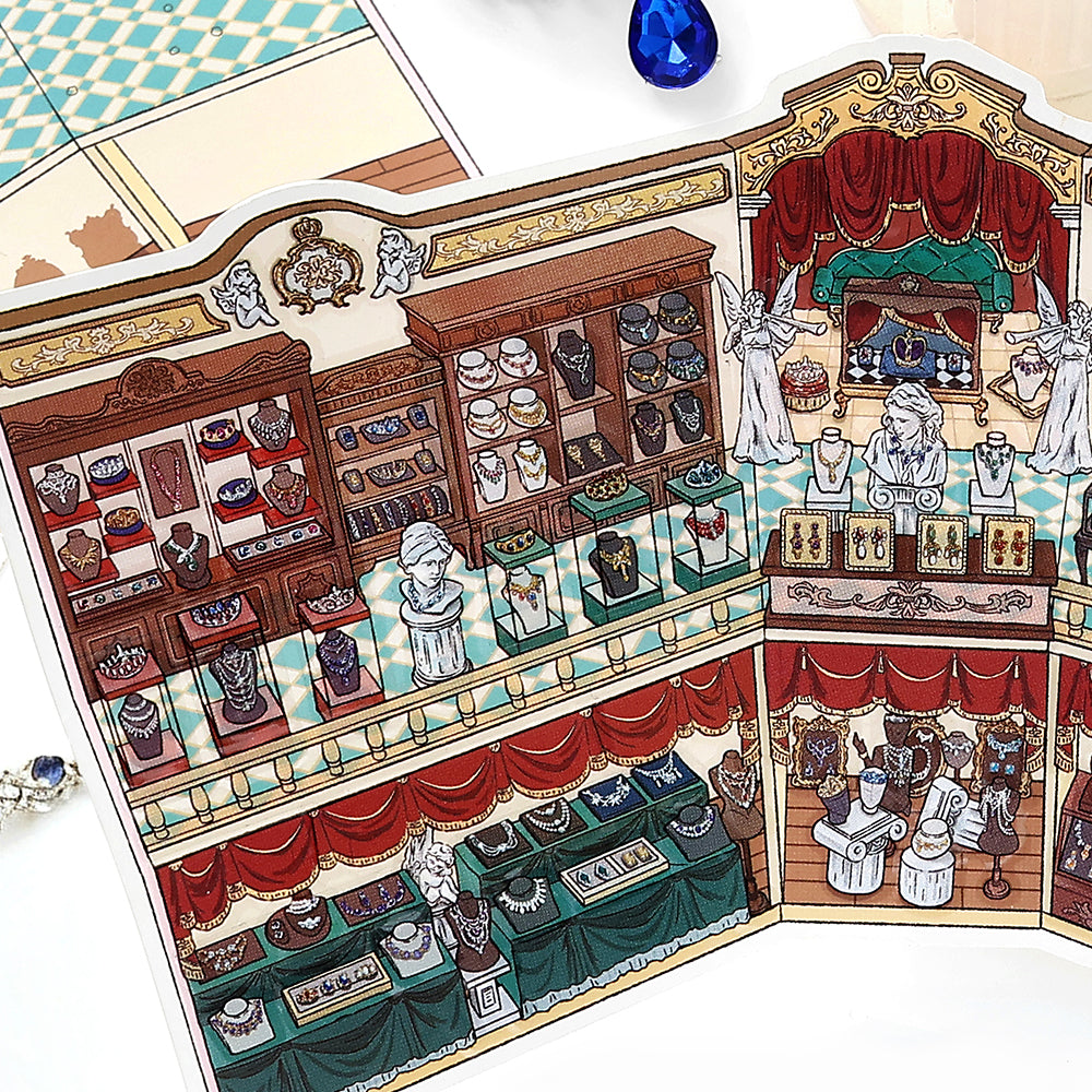 Seria Scene More 12.0, Scena Naklejek, Naklejki Scen Trójwymiarowych Miniatur, Naklejki DIY Uwalniające Stres, Naklejki Scenograficzne, Naklejki DIY