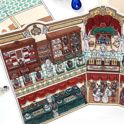 Seria Scene More 12.0, Scena Naklejek, Naklejki Scen Trójwymiarowych Miniatur, Naklejki DIY Uwalniające Stres, Naklejki Scenograficzne, Naklejki DIY