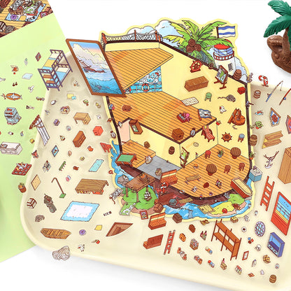 Scene More 10.0シリーズ、ステッカーシーン、3Dミニチュアシーンステッカー、ストレス解消DIYステッカー、シーン設定ステッカー、DIYステッカー