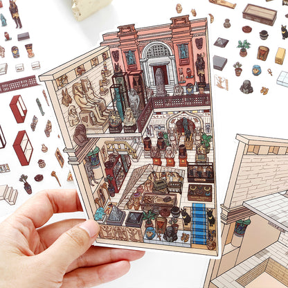 Seria Scene More 12.0, Scena Naklejek, Naklejki Scen Trójwymiarowych Miniatur, Naklejki DIY Uwalniające Stres, Naklejki Scenograficzne, Naklejki DIY