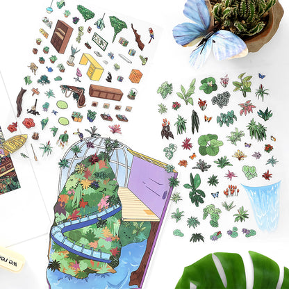 Seria Scene More 12.0, Scena Naklejek, Naklejki Scen Trójwymiarowych Miniatur, Naklejki DIY Uwalniające Stres, Naklejki Scenograficzne, Naklejki DIY