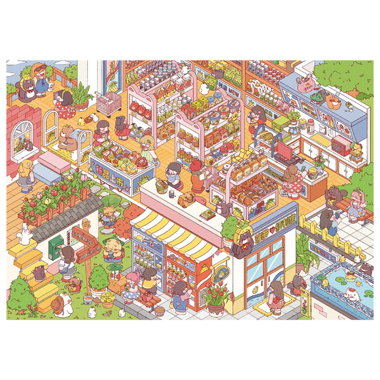 Pineapple Store Theme | Pocket Scene Series 15.0 | Yapışkan Sahne, 3D Minyatür Sahne Yapışkanları, Stres Azaltıcı DIY Yapışkanlar, Sahne Kurulumu Yapışkanları, DIY Yapışkanlar