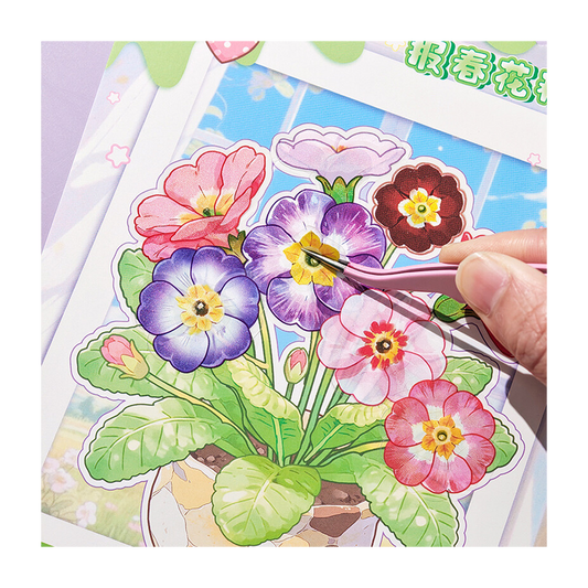 Planting Manual | Miniature Garden | Landscape Collection 9.0 Series | Sticker Book, Sticker Scene, 3D Miniature Scene Stickers, Stress-Relief DIY Stickers, Scene-Setting Stickers, DIY Stickers Book