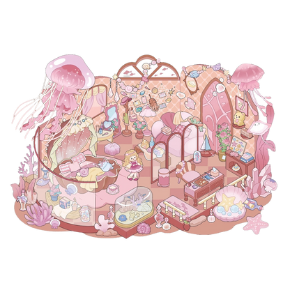 Pokłon Róży | Scene Garden Seria 7.0 | Naklejki Sceniczne, 3D Naklejki Miniaturowe Sceny, Naklejki DIY Przeciwlękowe, Naklejki Do Tworzenia Sceny, Naklejki DIY