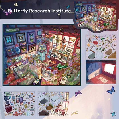 Série Scene Garden 12.0 | Scène en autocollants, Autocollants de scène miniature 3D, Autocollants DIY anti-stress, Autocollants de mise en scène, Autocollants DIY