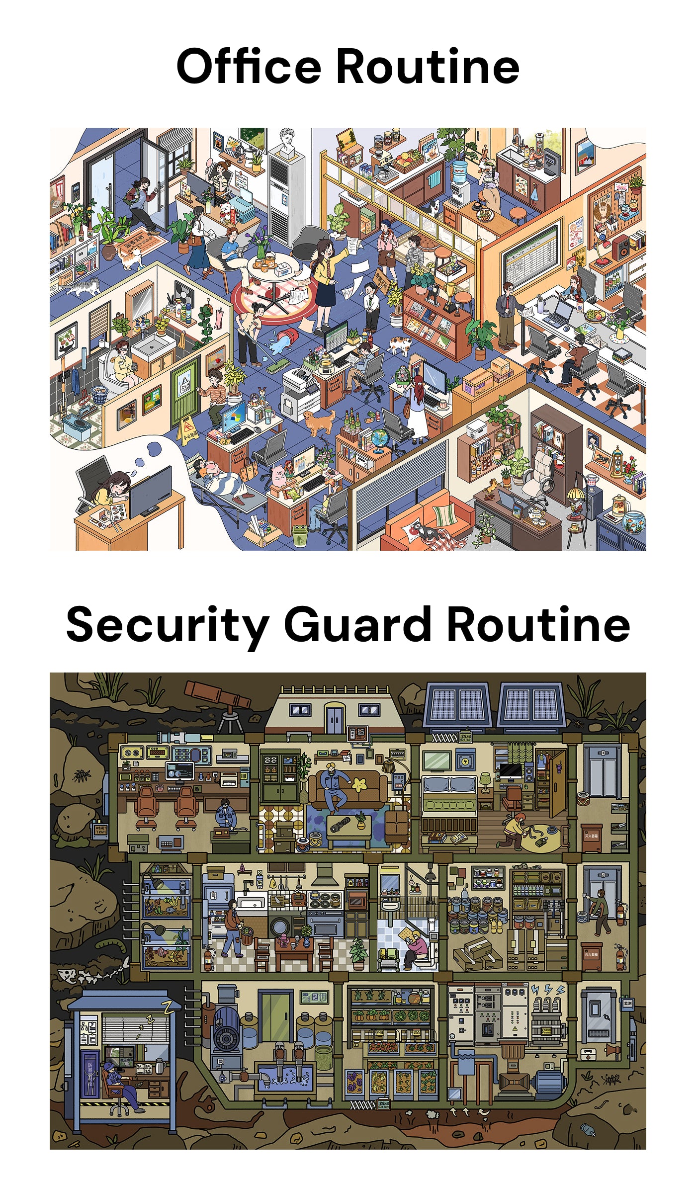 Seria Scene Joy 13.0 | Naklejki Sceniczne, Naklejki 3D Miniatury Scen, Naklejki DIY Leczące Stres, Naklejki Ustawiające Scenę, Naklejki DIY