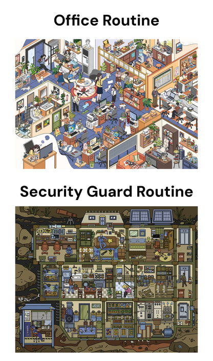 Seria Scene Joy 13.0 | Naklejki Sceniczne, Naklejki 3D Miniatury Scen, Naklejki DIY Leczące Stres, Naklejki Ustawiające Scenę, Naklejki DIY