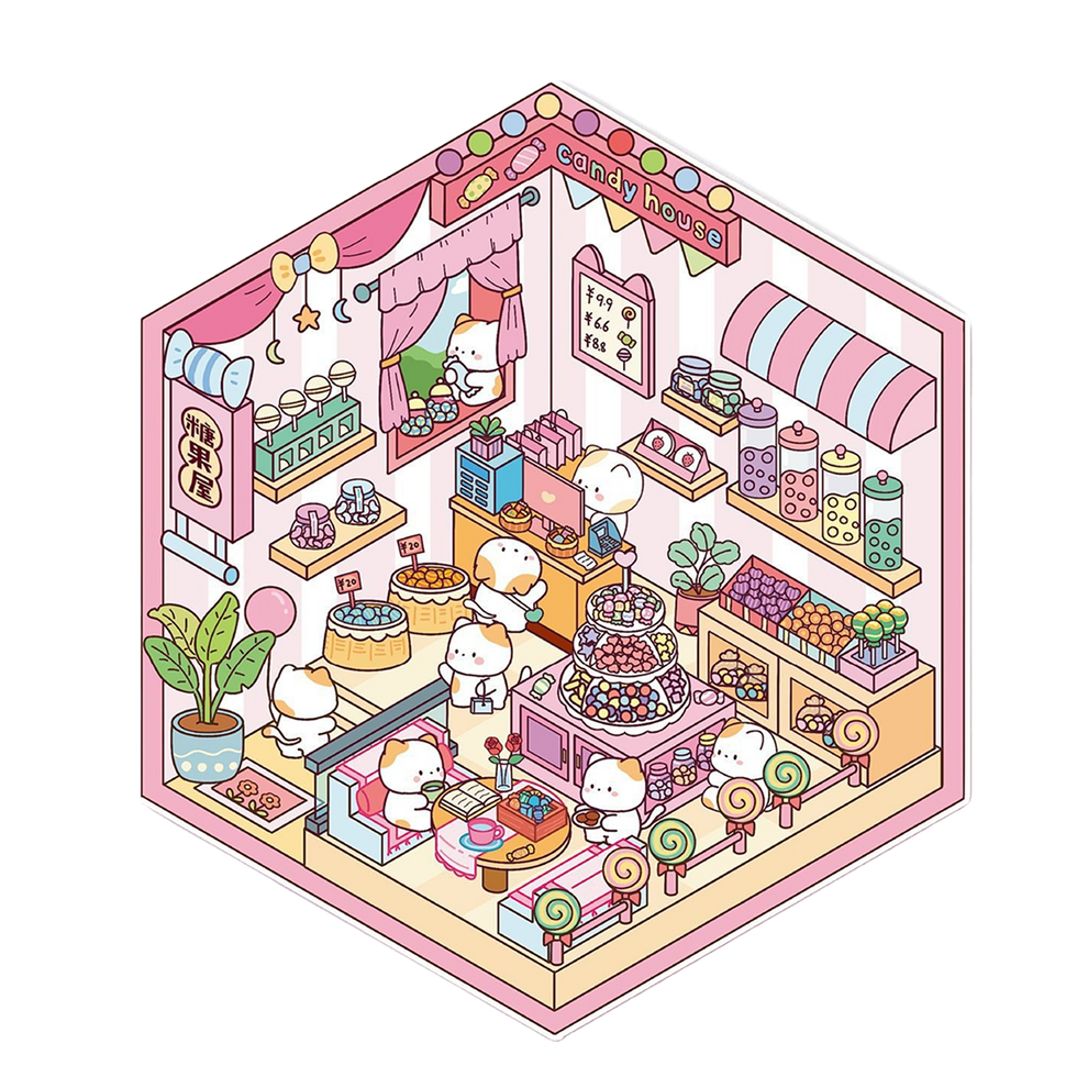 Scene Art 19.0 Series | Sticker Scene, 3D Miniature Scene Stickers ...
