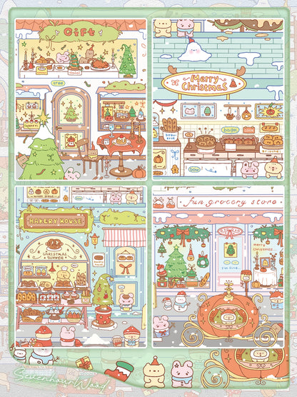 Serie Jardín de Escenas 15.0 | Escena de Pegatinas, Pegatinas de Escenas en Miniatura 3D, Pegatinas DIY para Alivio del Estrés, Pegatinas para Crear Escenas, Pegatinas DIY