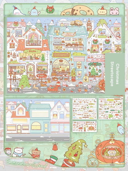 Serie Jardín de Escenas 15.0 | Escena de Pegatinas, Pegatinas de Escenas en Miniatura 3D, Pegatinas DIY para Alivio del Estrés, Pegatinas para Crear Escenas, Pegatinas DIY