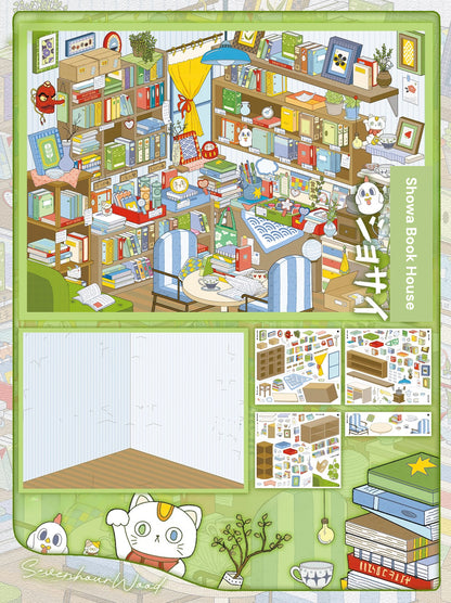 Serie Jardín de Escenas 15.0 | Escena de Pegatinas, Pegatinas de Escenas en Miniatura 3D, Pegatinas DIY para Alivio del Estrés, Pegatinas para Crear Escenas, Pegatinas DIY