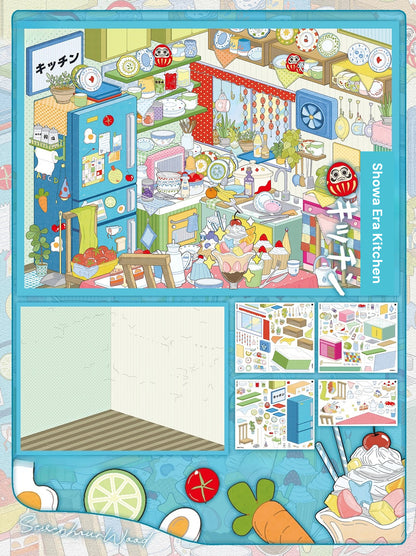 Serie Jardín de Escenas 15.0 | Escena de Pegatinas, Pegatinas de Escenas en Miniatura 3D, Pegatinas DIY para Alivio del Estrés, Pegatinas para Crear Escenas, Pegatinas DIY