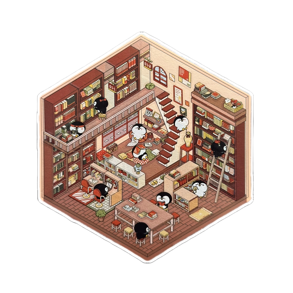 Sticker Scene Library Scene Magic 1.0 Series, 3D Miniature Scene Stickers, stress-relief DIY ...