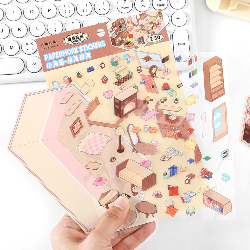 Scene Stickers Type Scene More 1.0 Series, Sticker Scene, 3D Miniature Scene Stickers ...