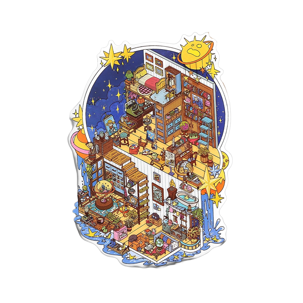 Scene Stickers Type Scene More 10.0 Series, Sticker Scene, 3D Miniature Scene Stickers ...