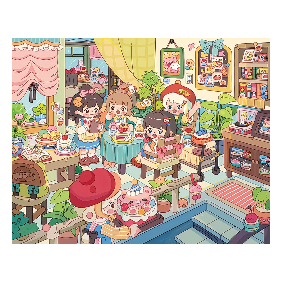Sticker Scences Shop Theme | Scene Time 13.0 Series, Sticker Scene, 3D Miniature Scene ...