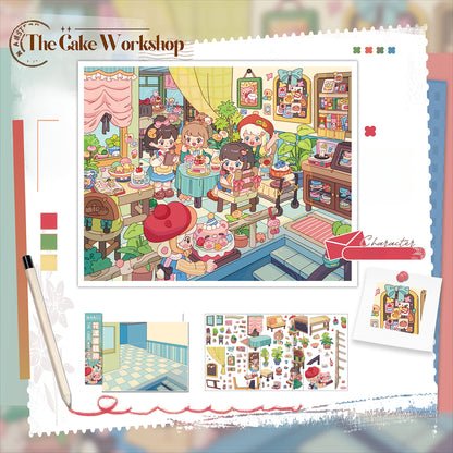 Shop Theme | Scene Time 13.0 Series, Sticker Scene, 3D Miniature Scene Stickers, Stress-Relief DIY Stickers, Scene-Setting Stickers, DIY Stickers