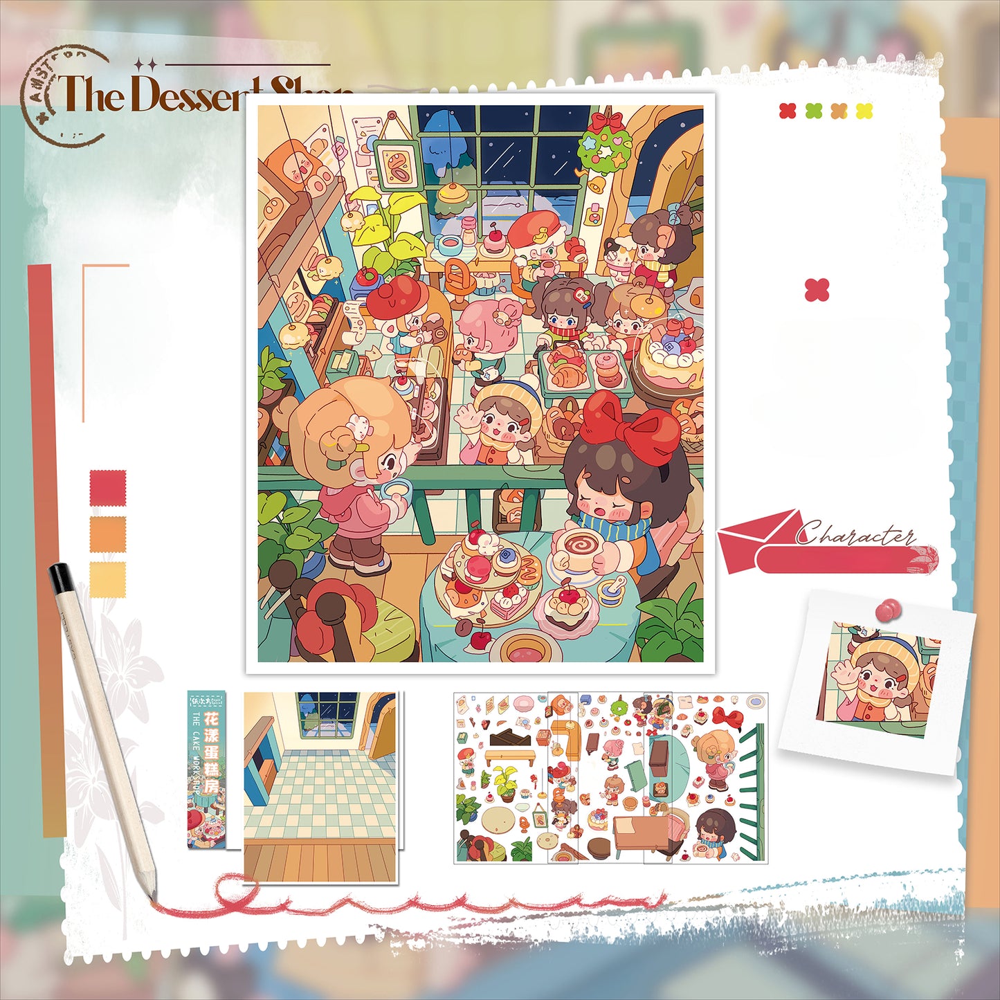 Shop Theme | Scene Time 13.0 Series, Sticker Scene, 3D Miniature Scene Stickers, Stress-Relief DIY Stickers, Scene-Setting Stickers, DIY Stickers