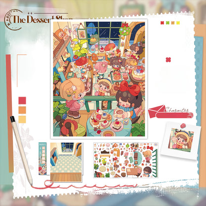 Shop Theme | Scene Time 13.0 Series, Sticker Scene, 3D Miniature Scene Stickers, Stress-Relief DIY Stickers, Scene-Setting Stickers, DIY Stickers