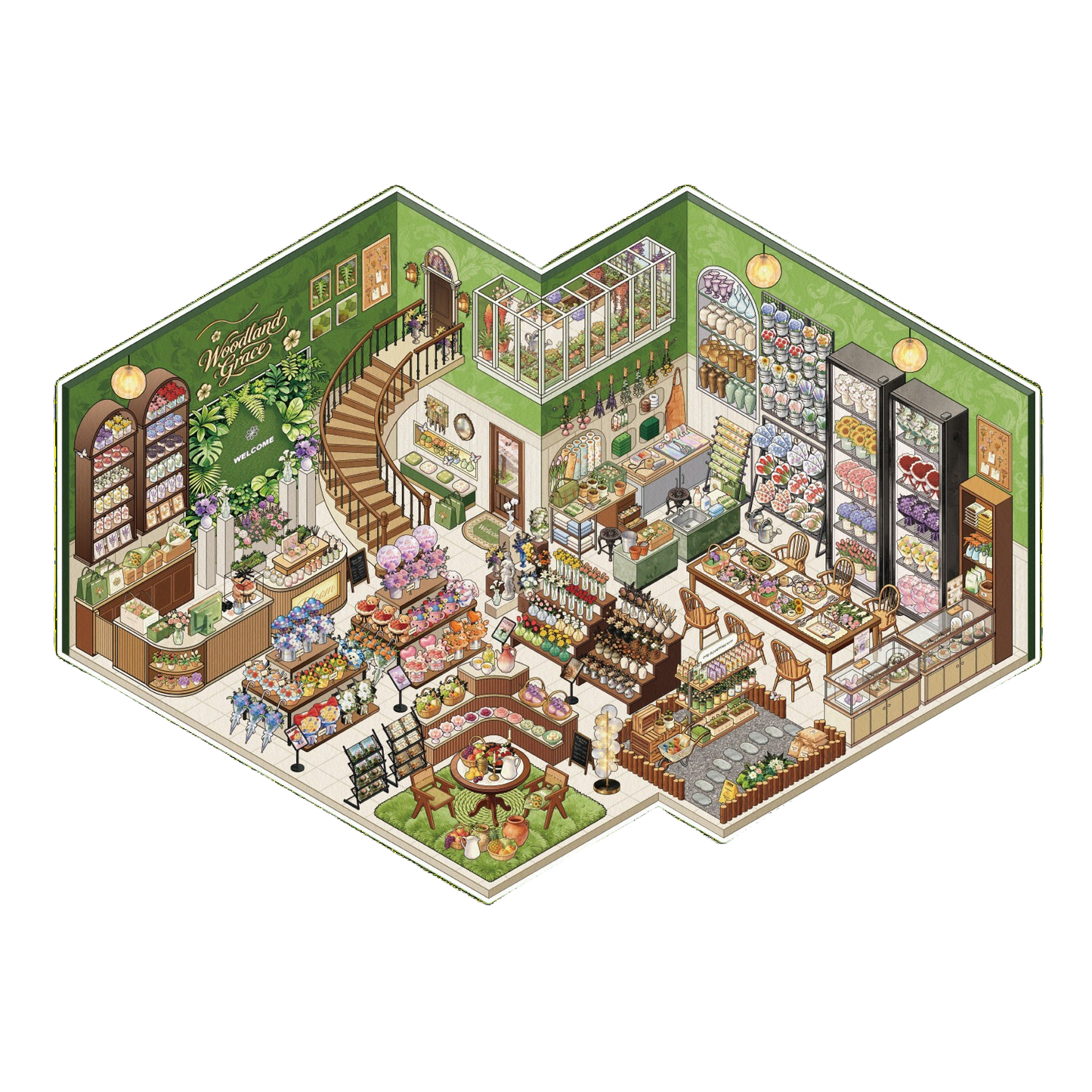 Stock Theme Vol. 4 | Seafood Shop | Scene Magic 20.0 Series | Sticker Scene, 3D Miniature Scene Stickers, stress-relief DIY stickers, Scene-setting Stickers