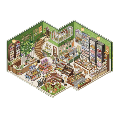 Stock Theme Vol. 4 | Seafood Shop | Scene Magic 20.0 Series | Sticker Scene, 3D Miniature Scene Stickers, stress-relief DIY stickers, Scene-setting Stickers