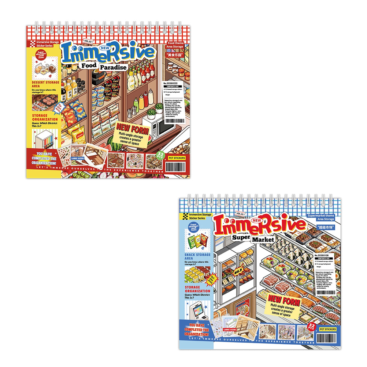 Stock Theme Vol. 5 & 6 | Fresh Fruit Market | Sticker Scene, 3D Miniature Scene Stickers, stress-relief DIY stickers, Scene-setting Stickers