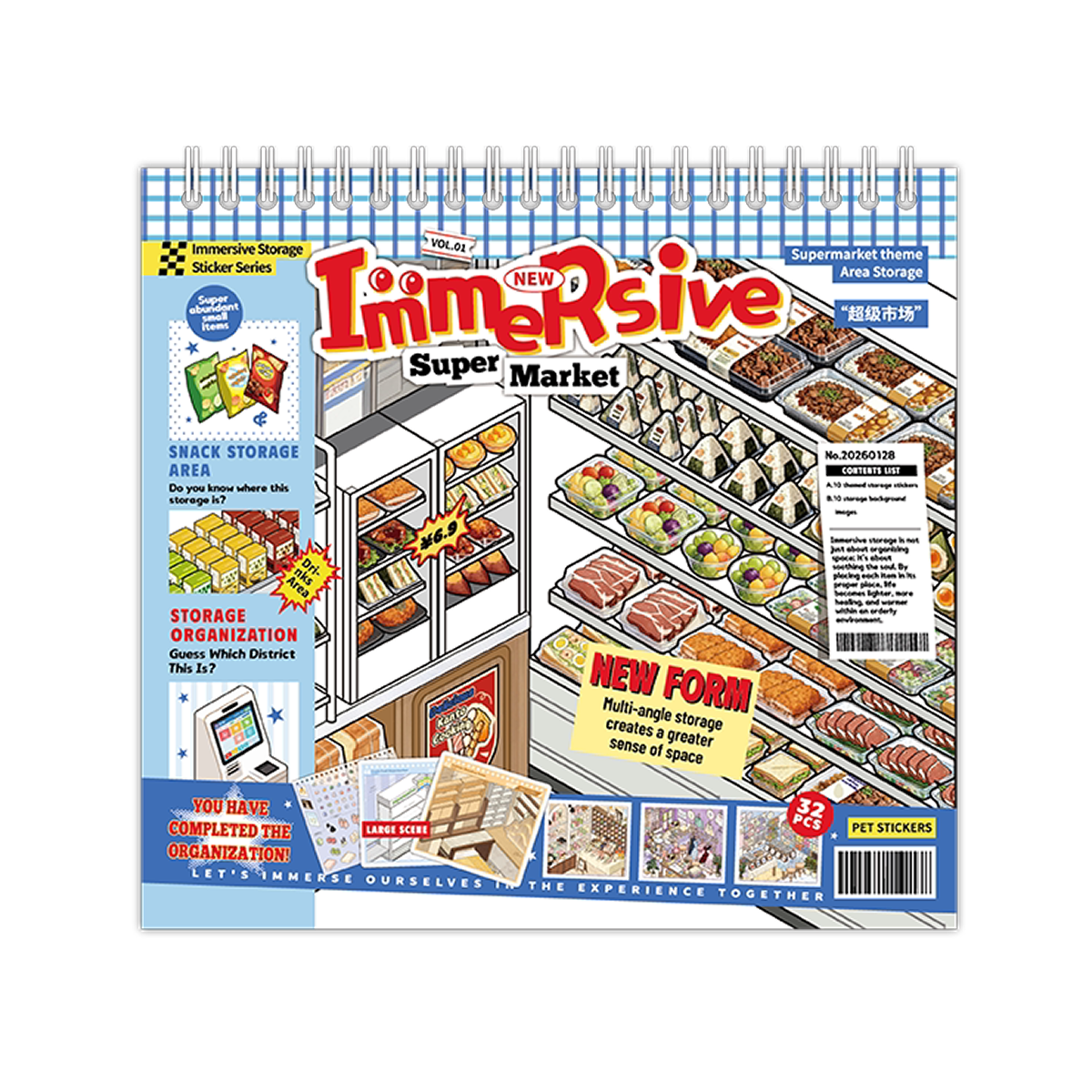 Stock Theme Vol. 5 & 6 | Fresh Fruit Market | Sticker Scene, 3D Miniature Scene Stickers, stress-relief DIY stickers, Scene-setting Stickers
